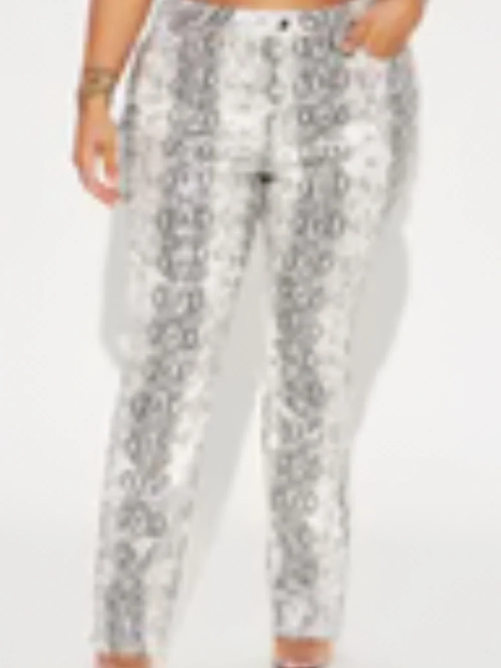 Iliana Faux Leather Slim Straight Pant